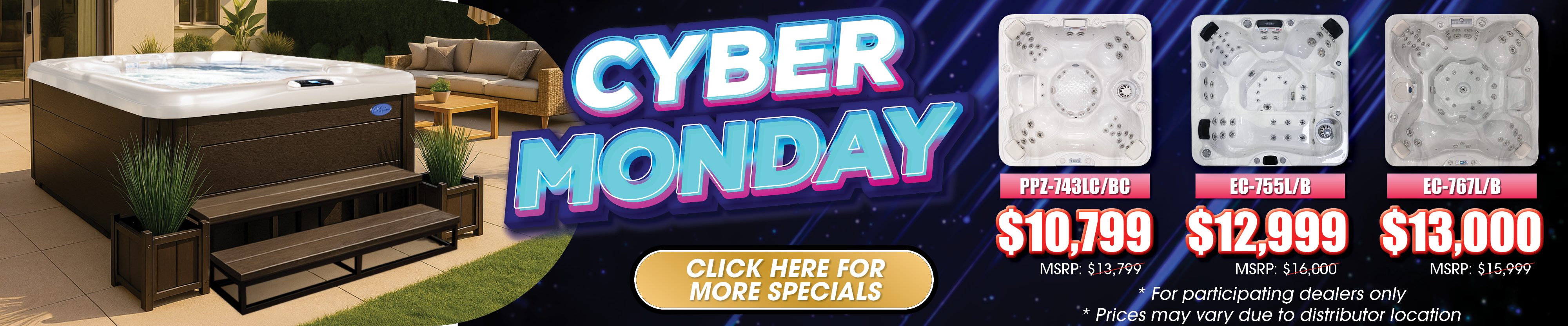 Calspas hot tub being used in a family setting - Bemus Point