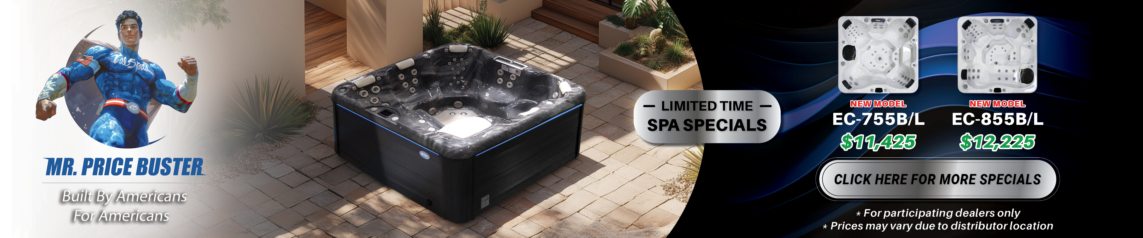 Calspas hot tub being used in a family setting - Bemus Point